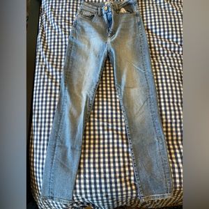 DL1961 Marianna Hewitt Chrissy cropped ultra high rise skinny sz 25 Oakland wash